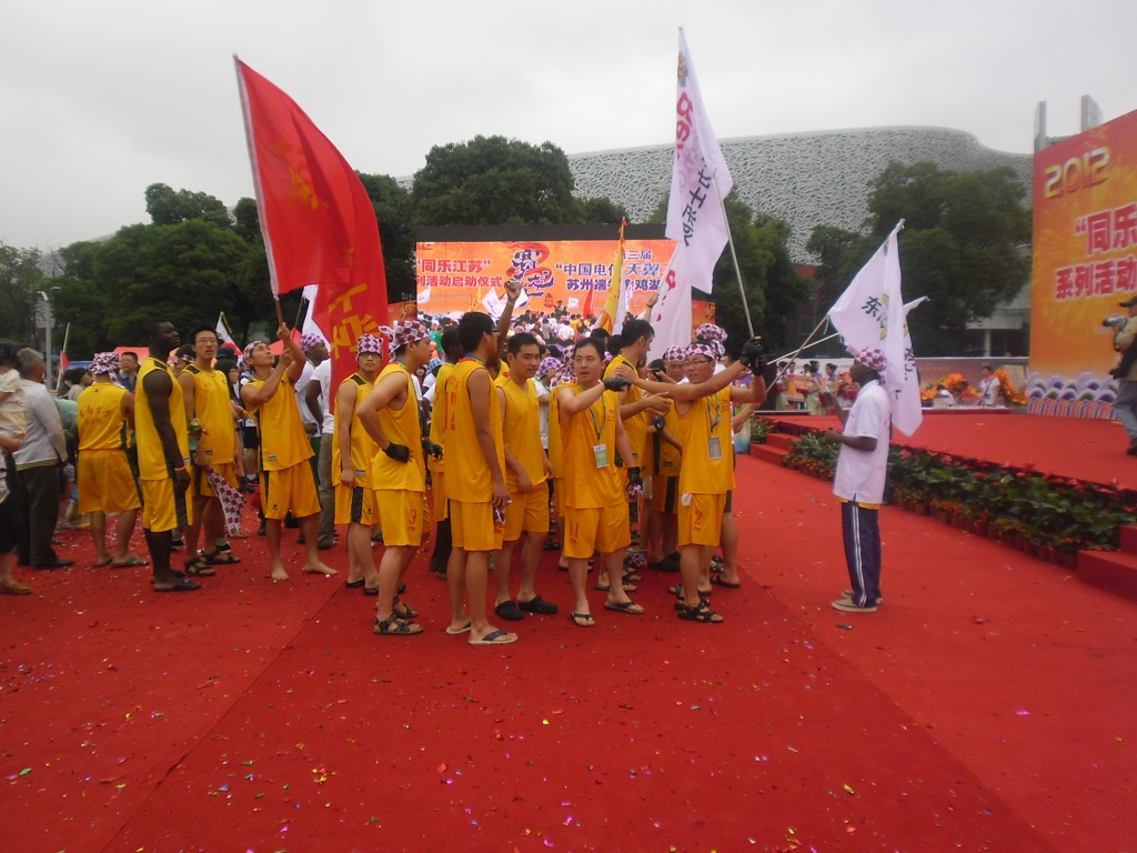 Teams parading Teams parading